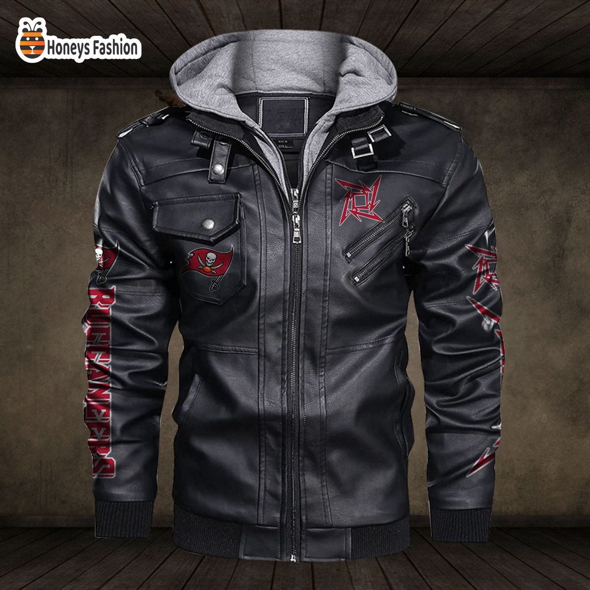 Tampa Bay Buccaneers NFL Metallica 2D PU Leather Jacket
