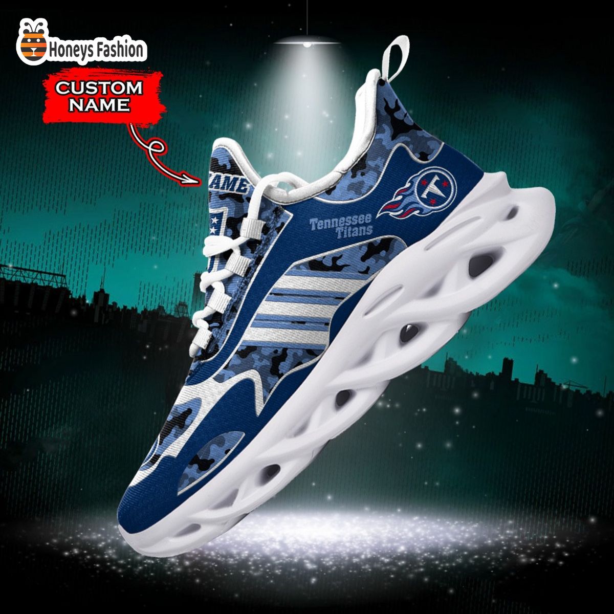 Tennessee Titans NFL Adidas Personalized Max Soul Shoes