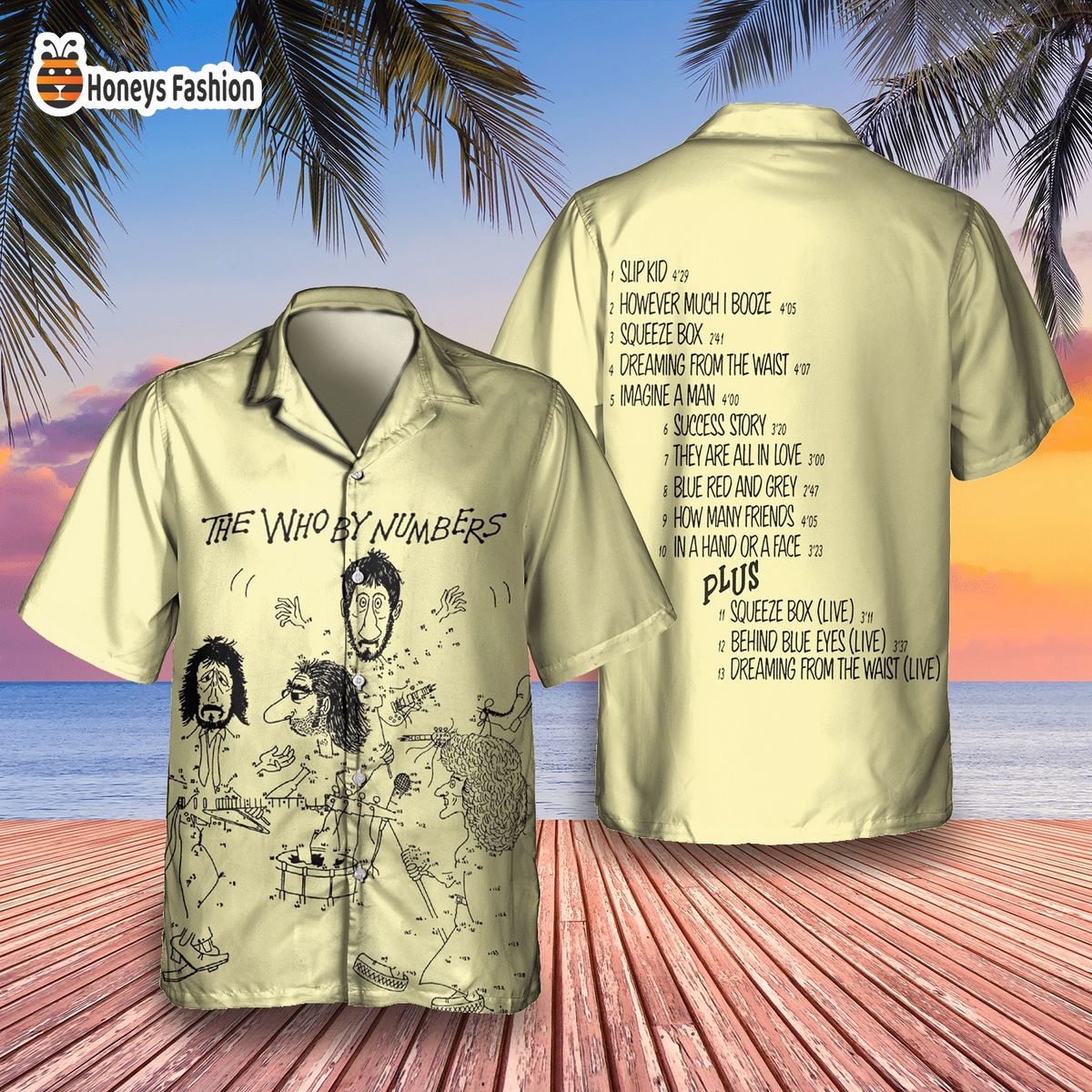 The Who rarities volume ii album cover hawaiian shirt