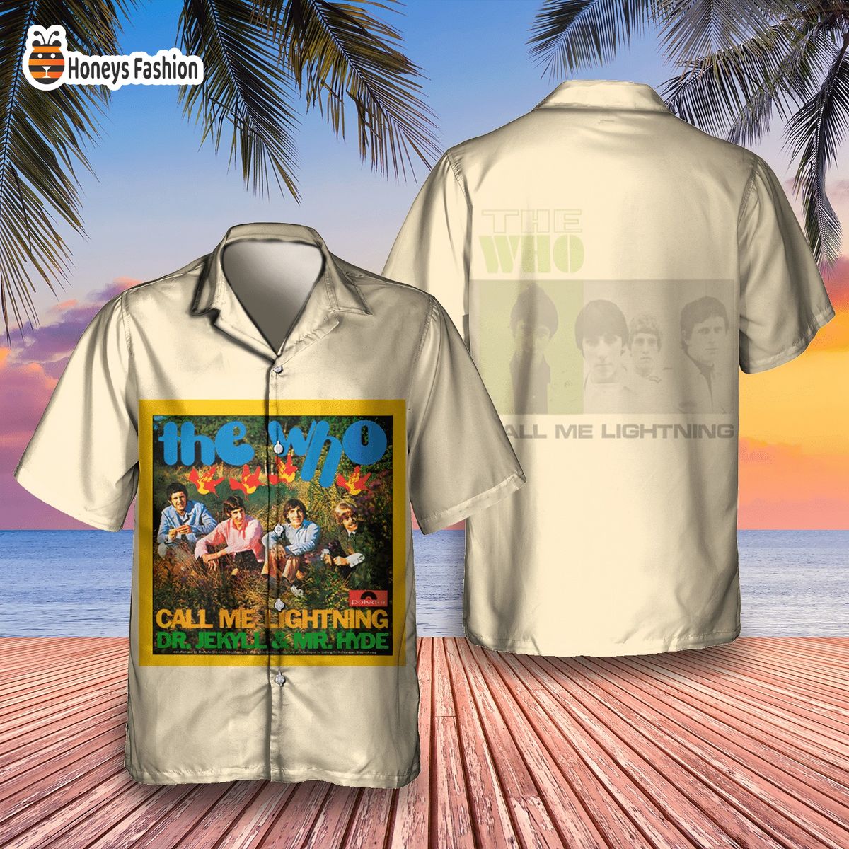 The Who face dances album cover hawaiian shirt