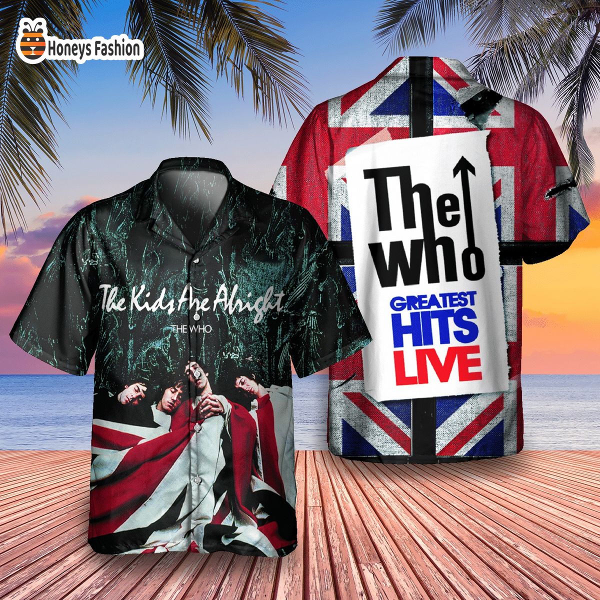 The Who my generation sings album cover hawaiian shirt