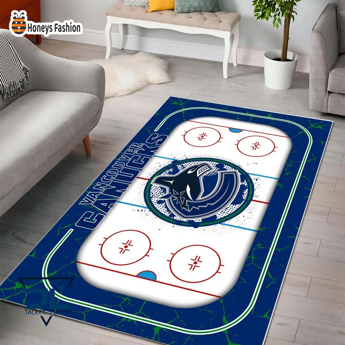 Vancouver Canucks NHL Rug Carpet
