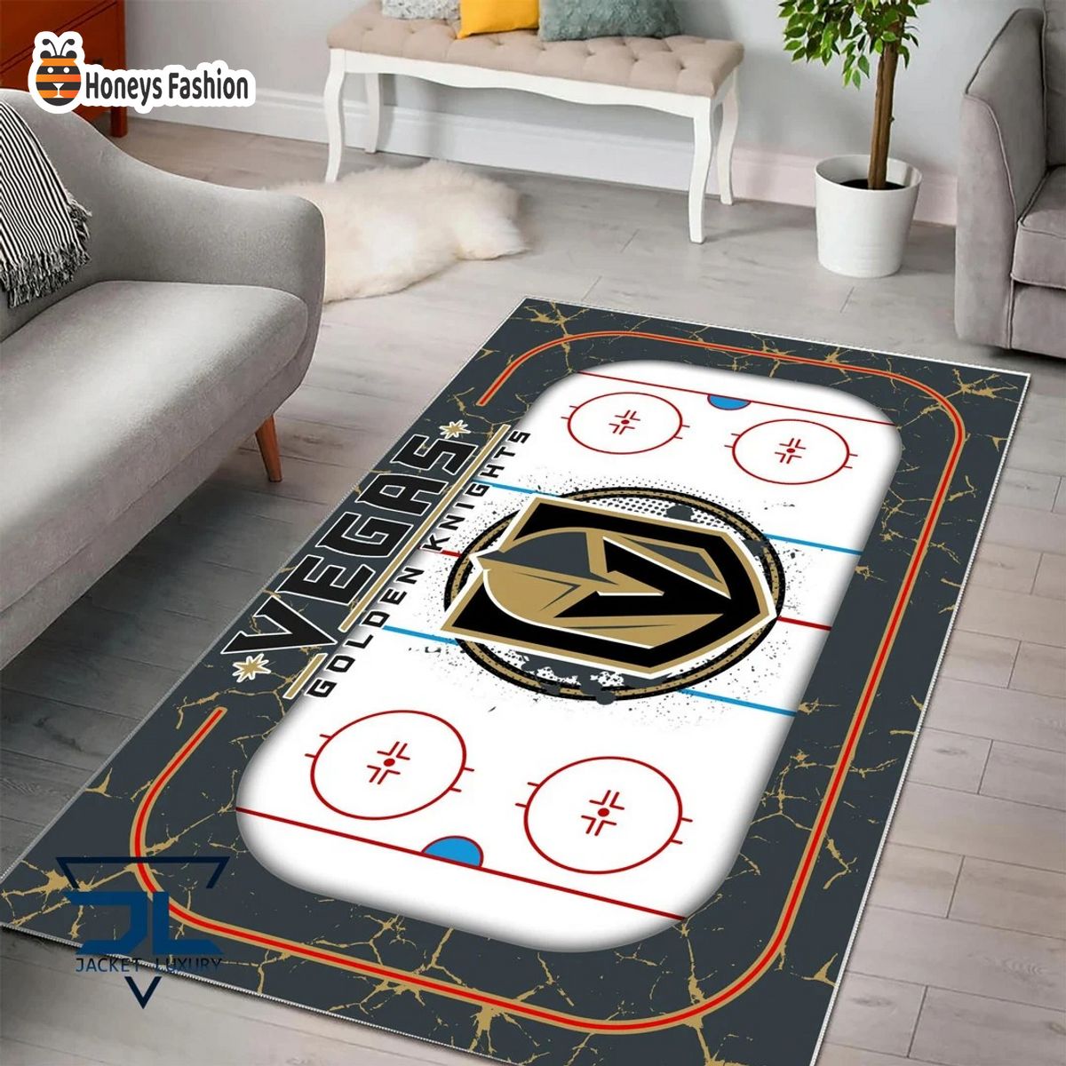Vegas Golden Knights NHL Rug Carpet