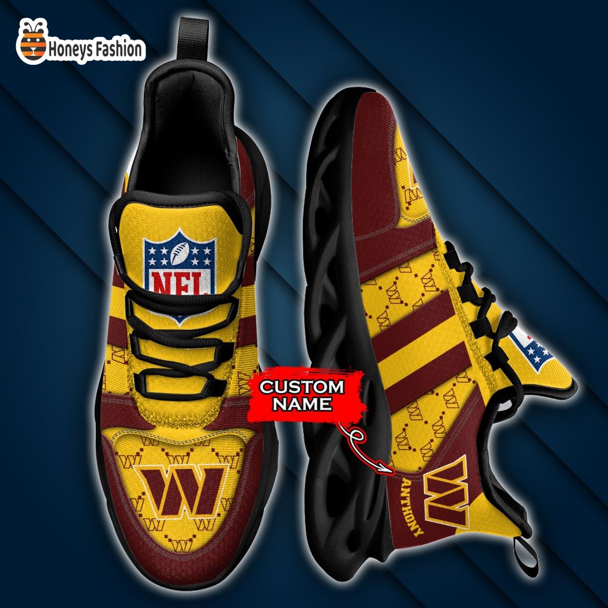 Washington Commanders NFL Gucci Personalized Max Soul Shoes