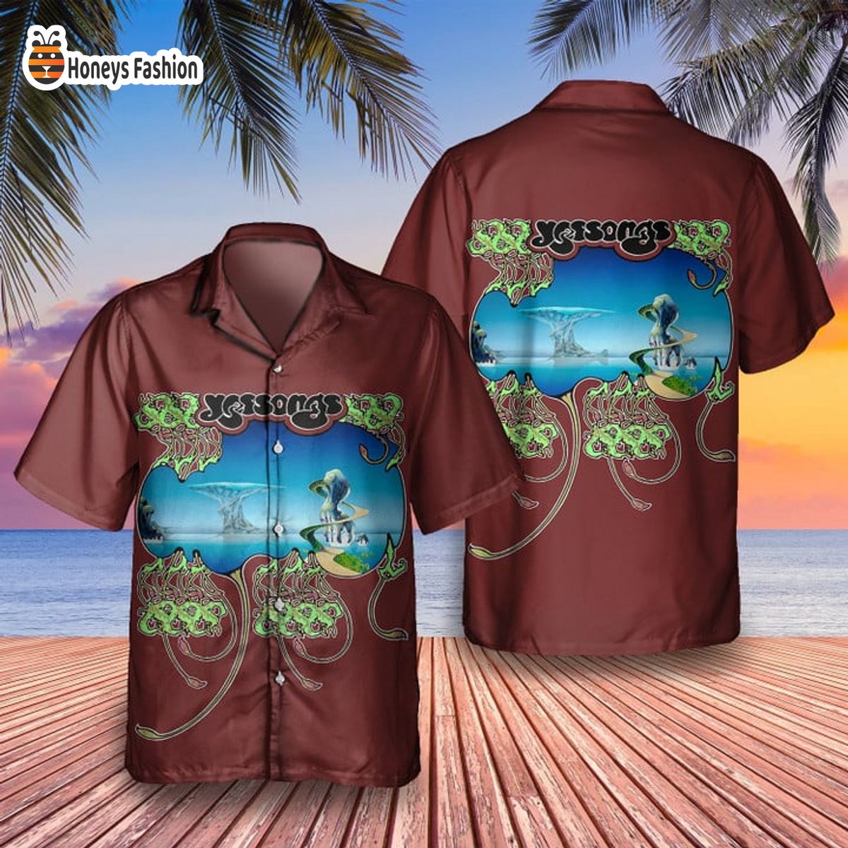 Yes Band Song Album Cover Hawaiian Shirt