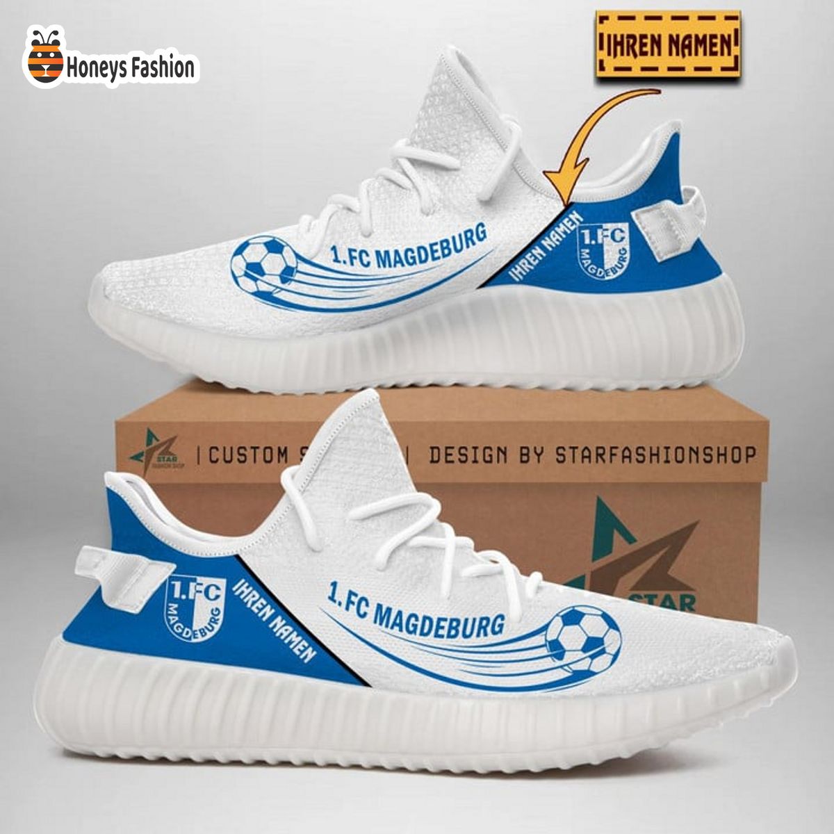 1. FC Magdeburg personalisiert yeezy sneaker