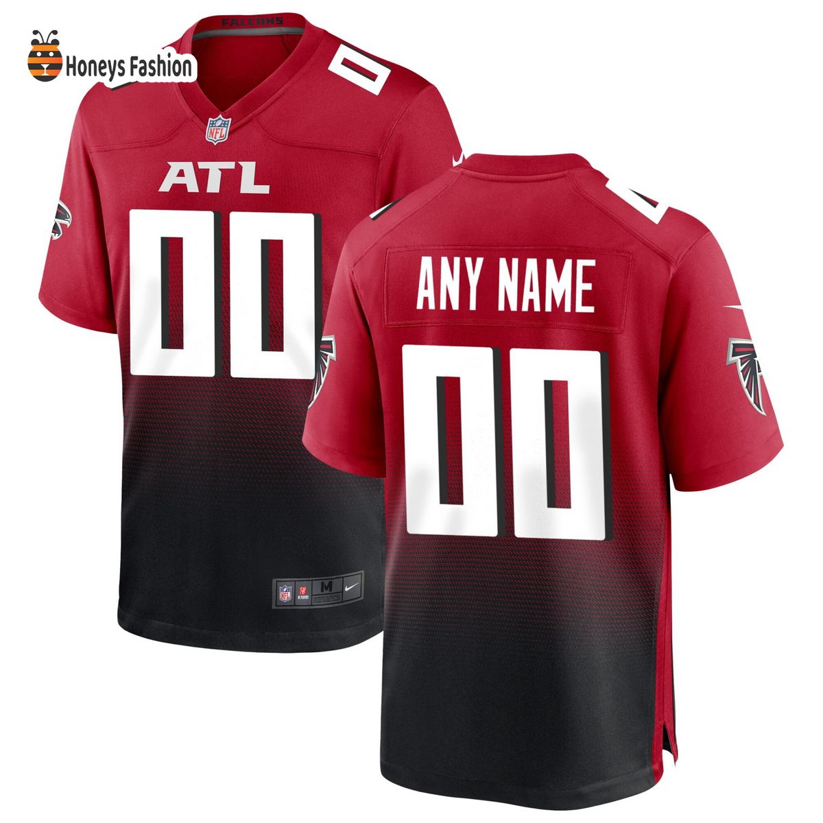 Atlanta Falcons Nike Alternate Custom Game Red Jersey