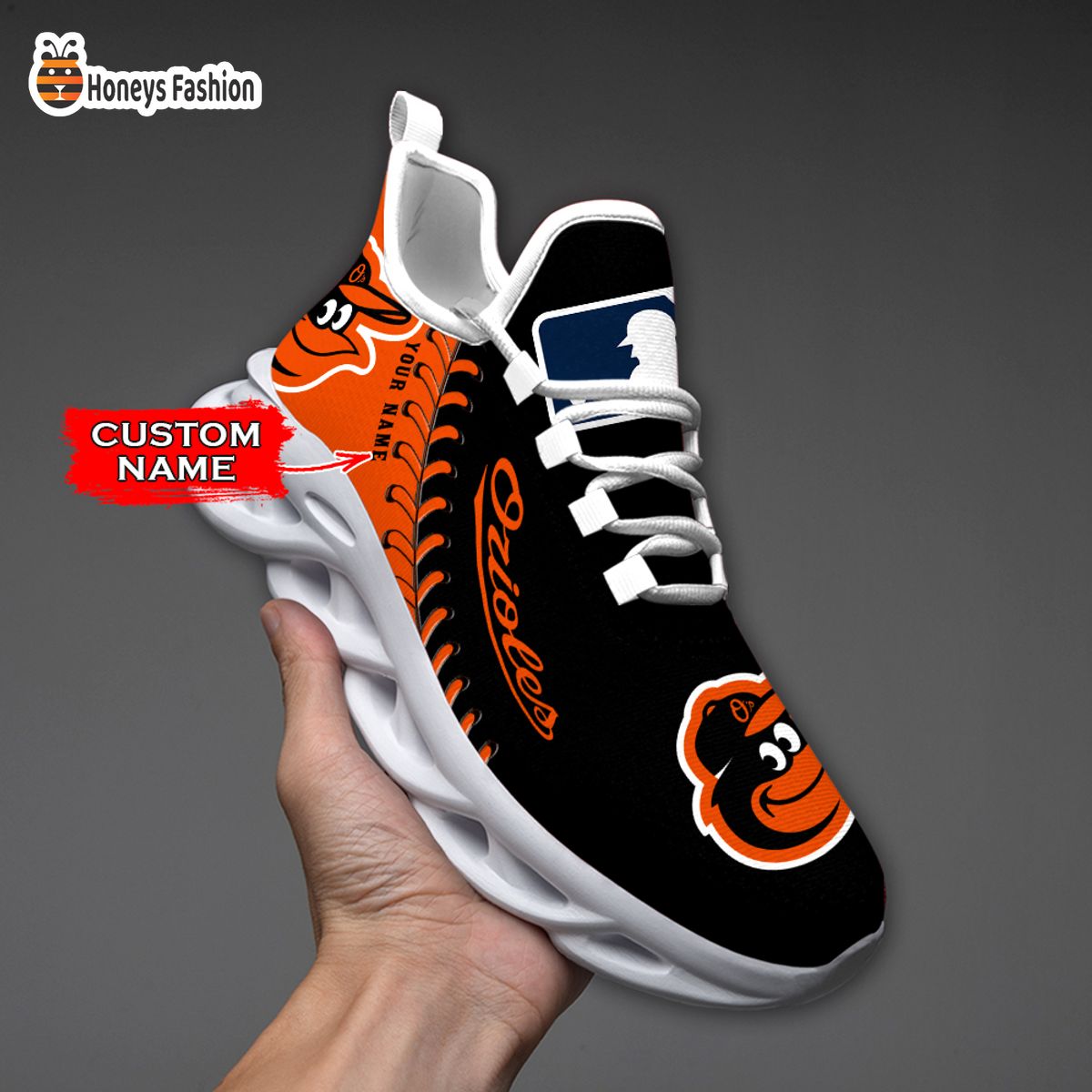 Baltimore Orioles MLB Custom Name Max Soul Sneaker