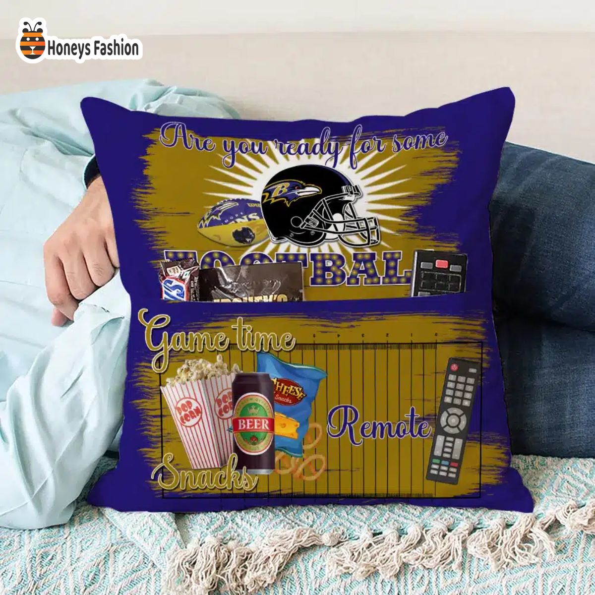 Baltimore Ravens are you ready for some football pillow