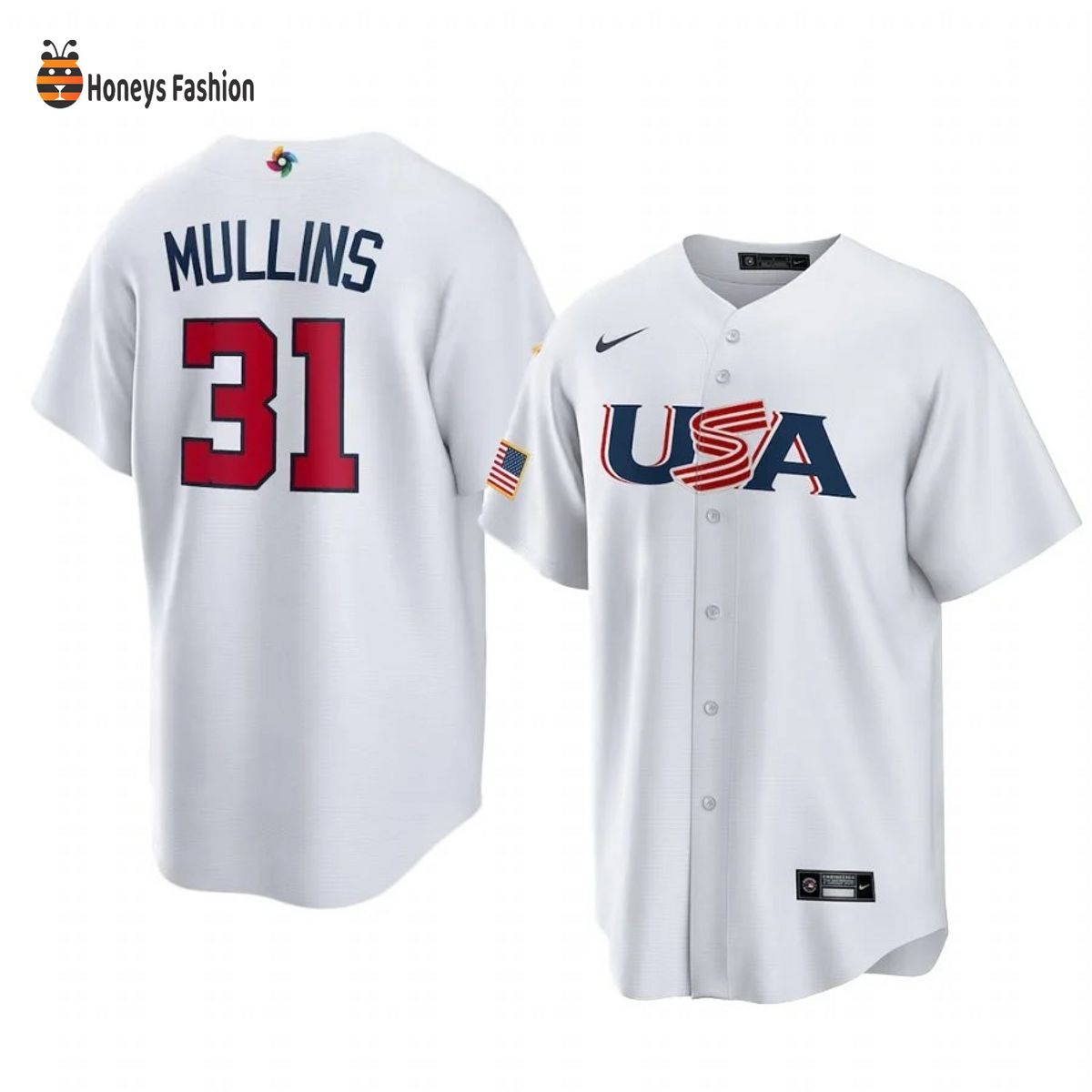Cedric Mullins Baltimore Orioles White USA 2023 World Baseball Jersey