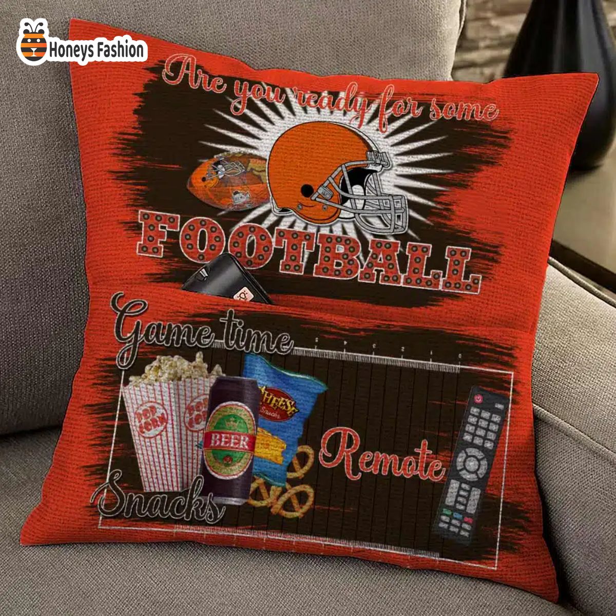 Cleveland Browns are you ready for some football pillow