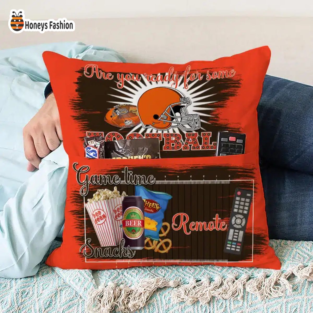Cleveland Browns are you ready for some football pillow