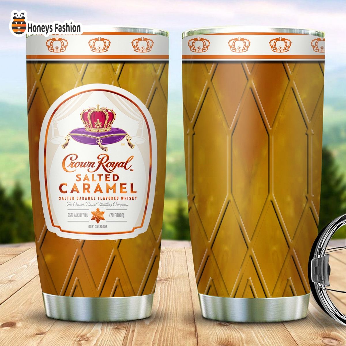 Crown Royal Salted Caramel Flavored Canadian Whisky Stainless Steel Tumbler