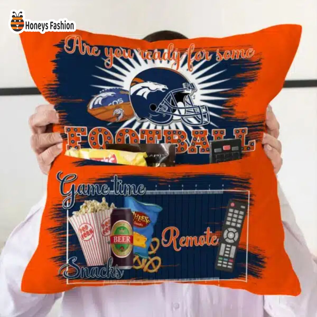 Denver Broncos are you ready for some football pillow