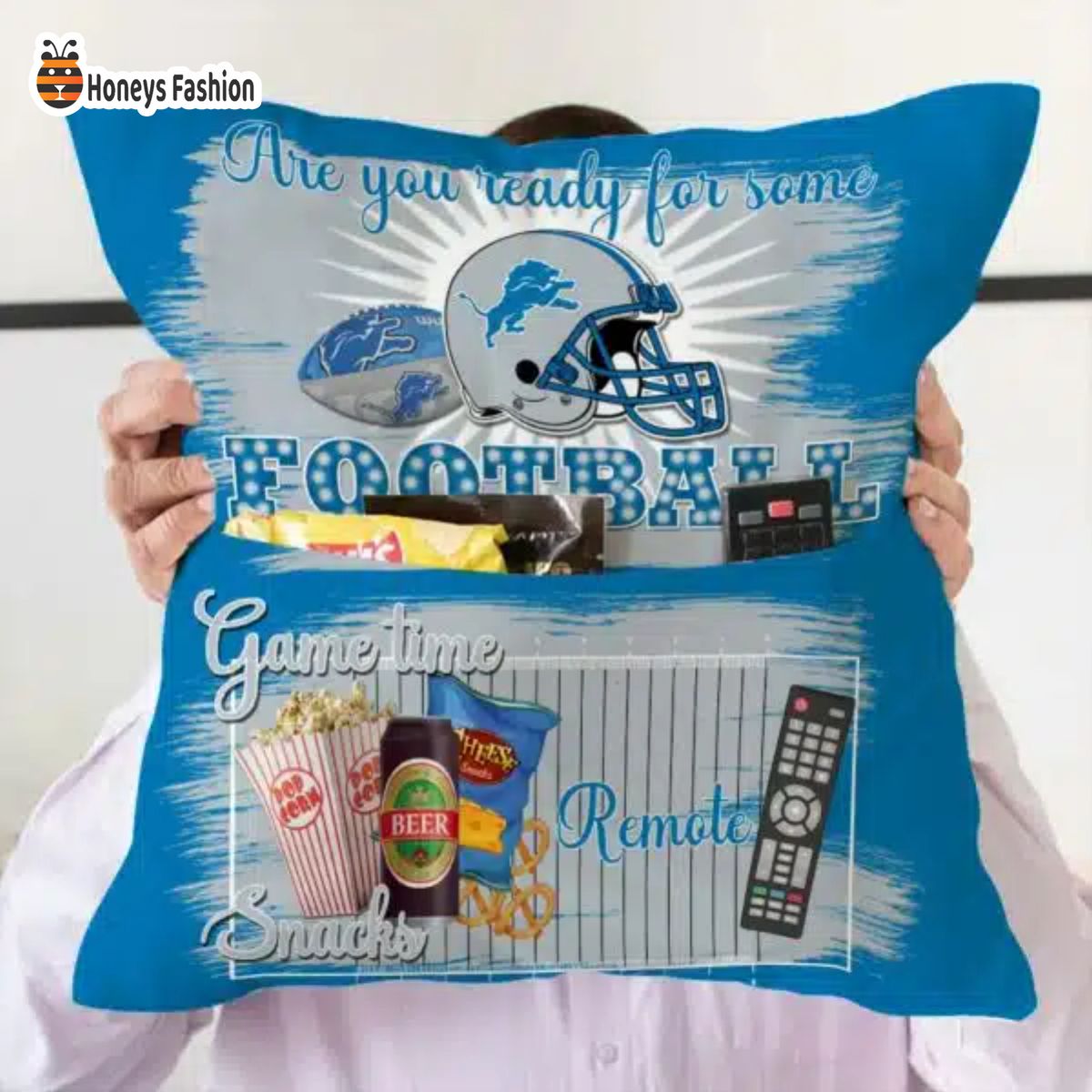 Detroit Lions are you ready for some football pillow