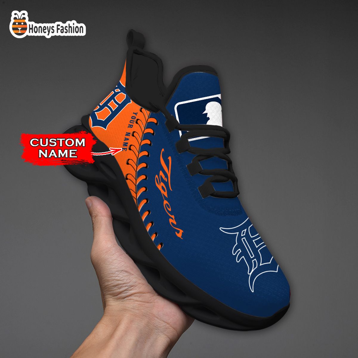 Detroit Tigers MLB Custom Name Max Soul Sneaker