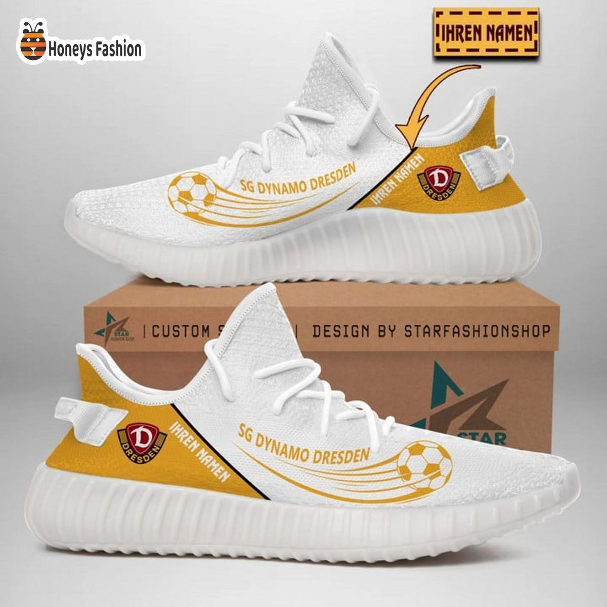 Dynamo Dresden personalisiert yeezy sneaker