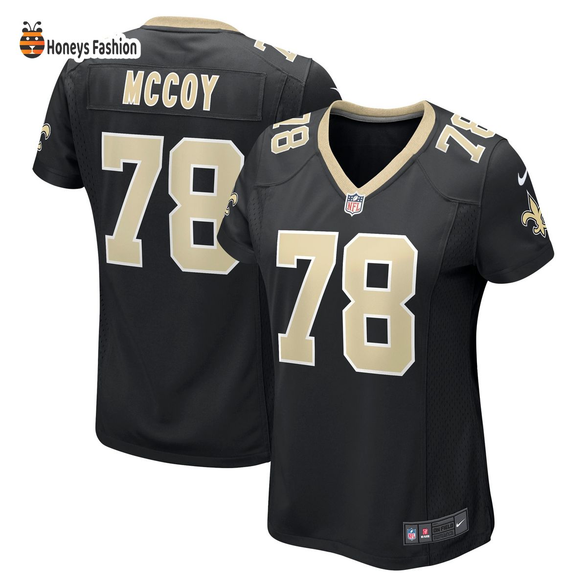 Erik Mccoy New Orleans Saints Nike Women’s Game Black Jersey