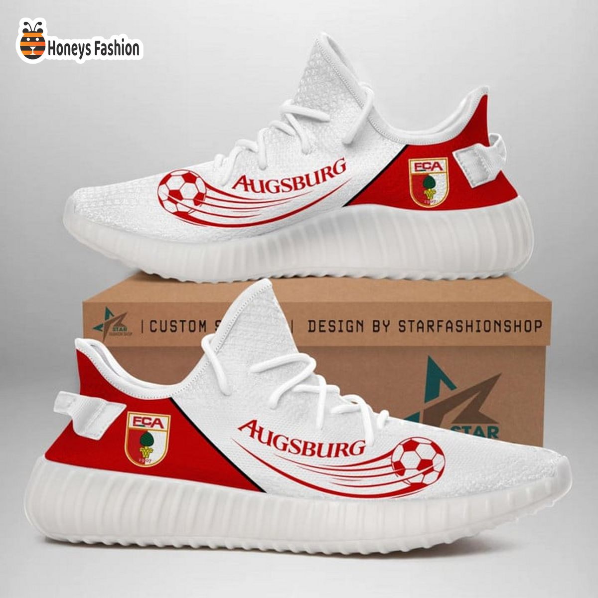 FC Augsburg personalisiert yeezy sneaker