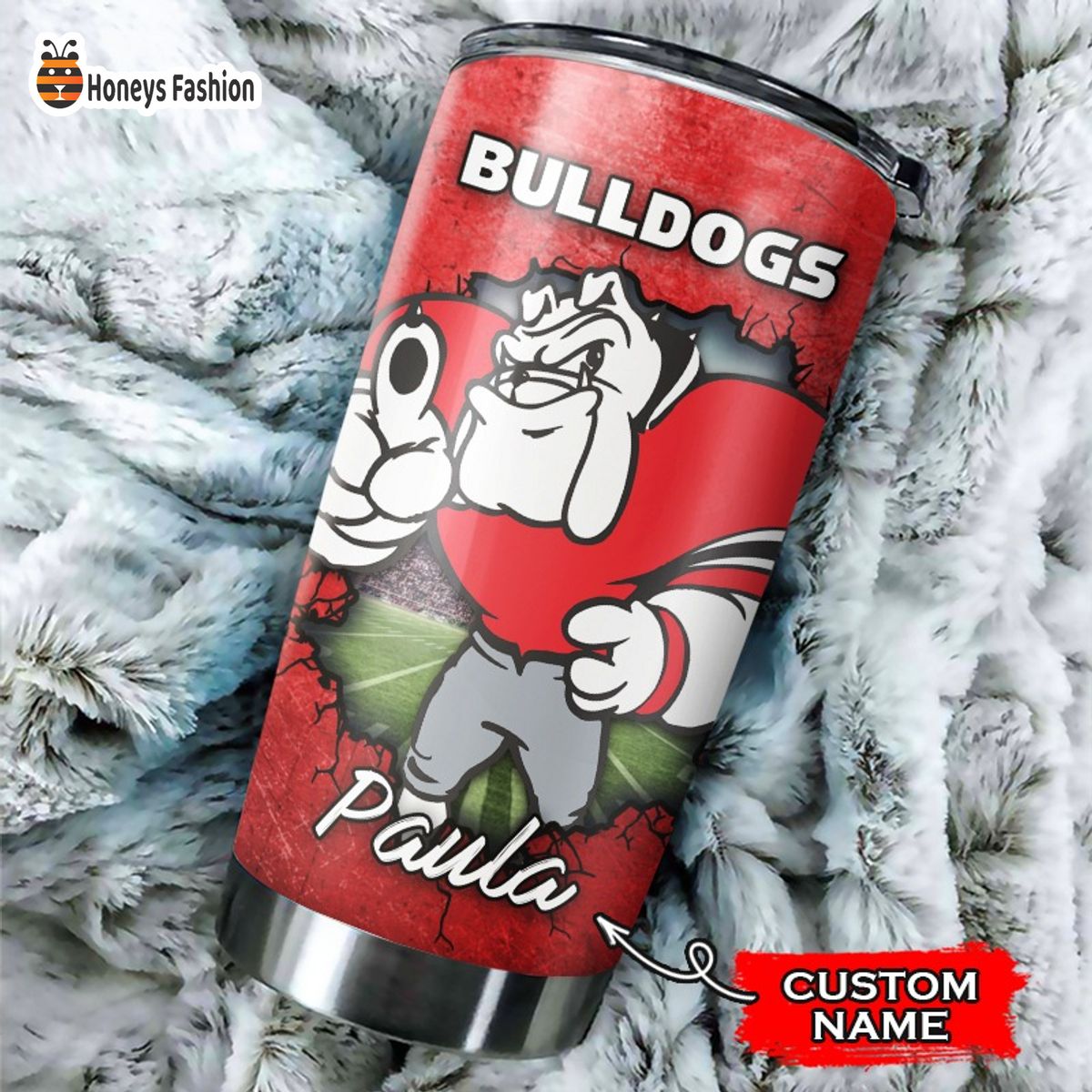Georgia Bulldogs NCAA Custom Name Tumbler