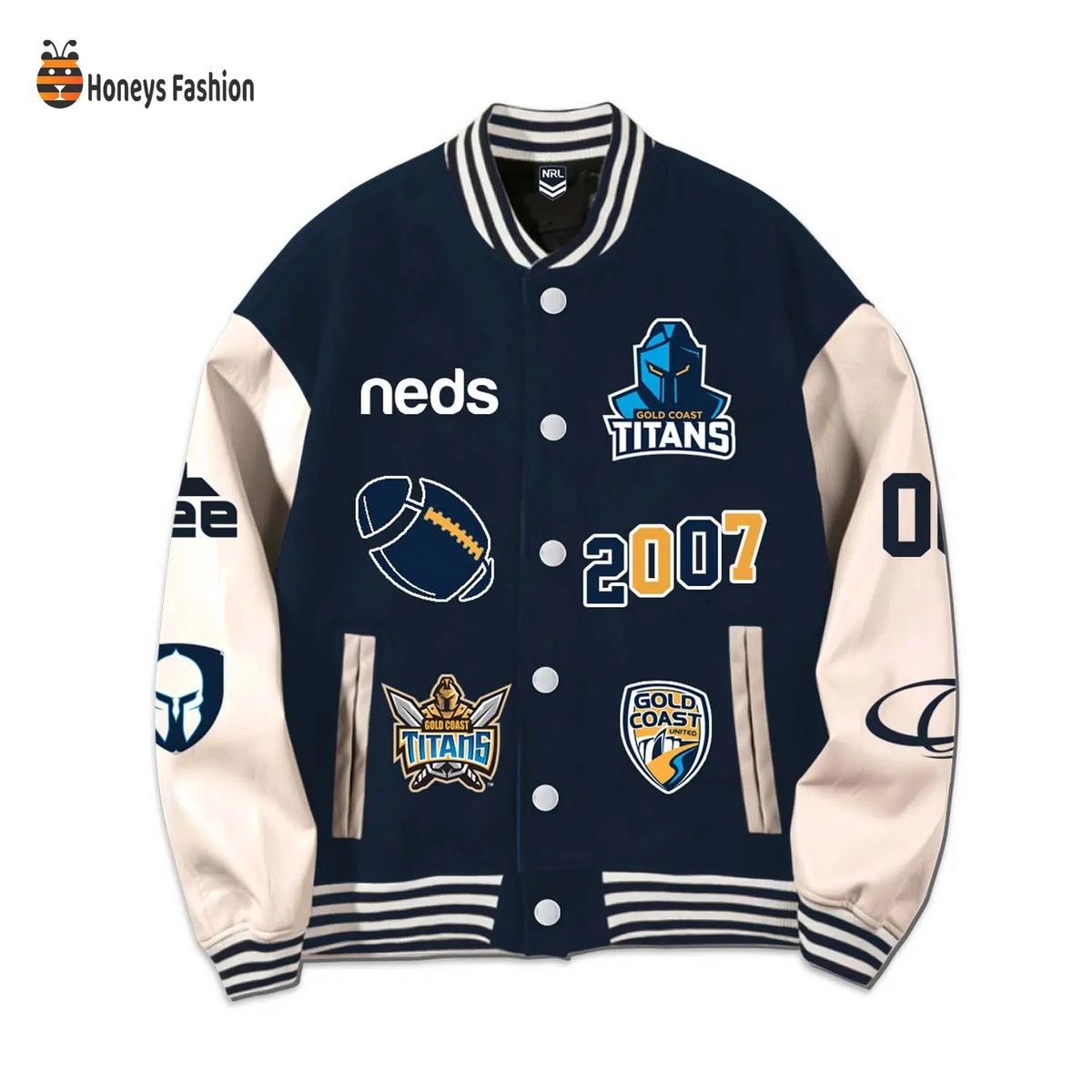 Gold Coast Titans Rugby Personalized Jacket