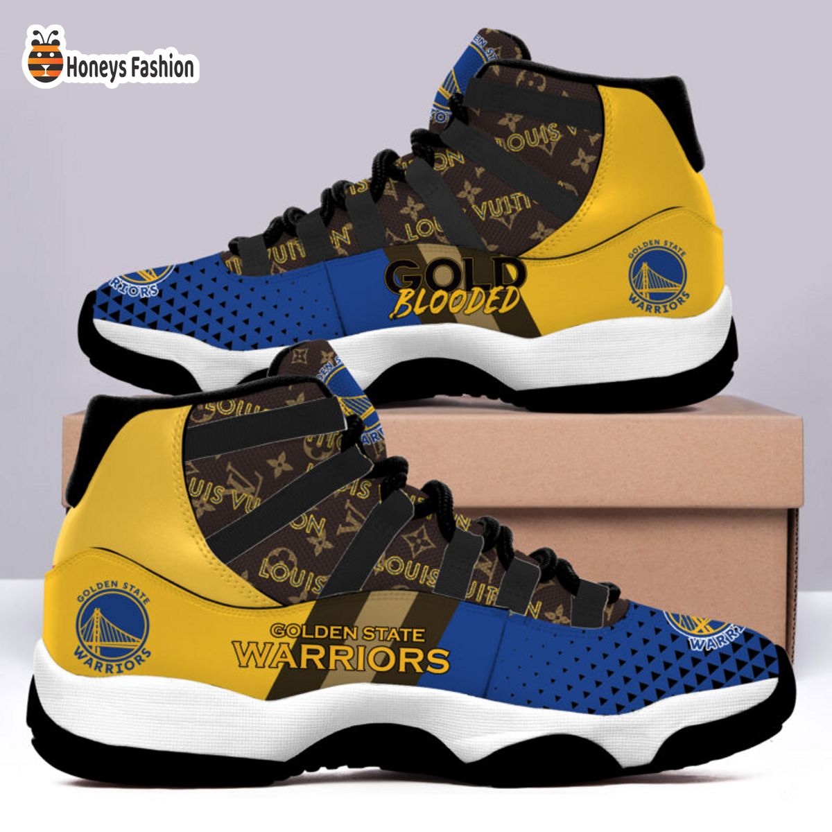 Golden State Warriors x Louis Vuitton Air Jordan 11 Sneaker