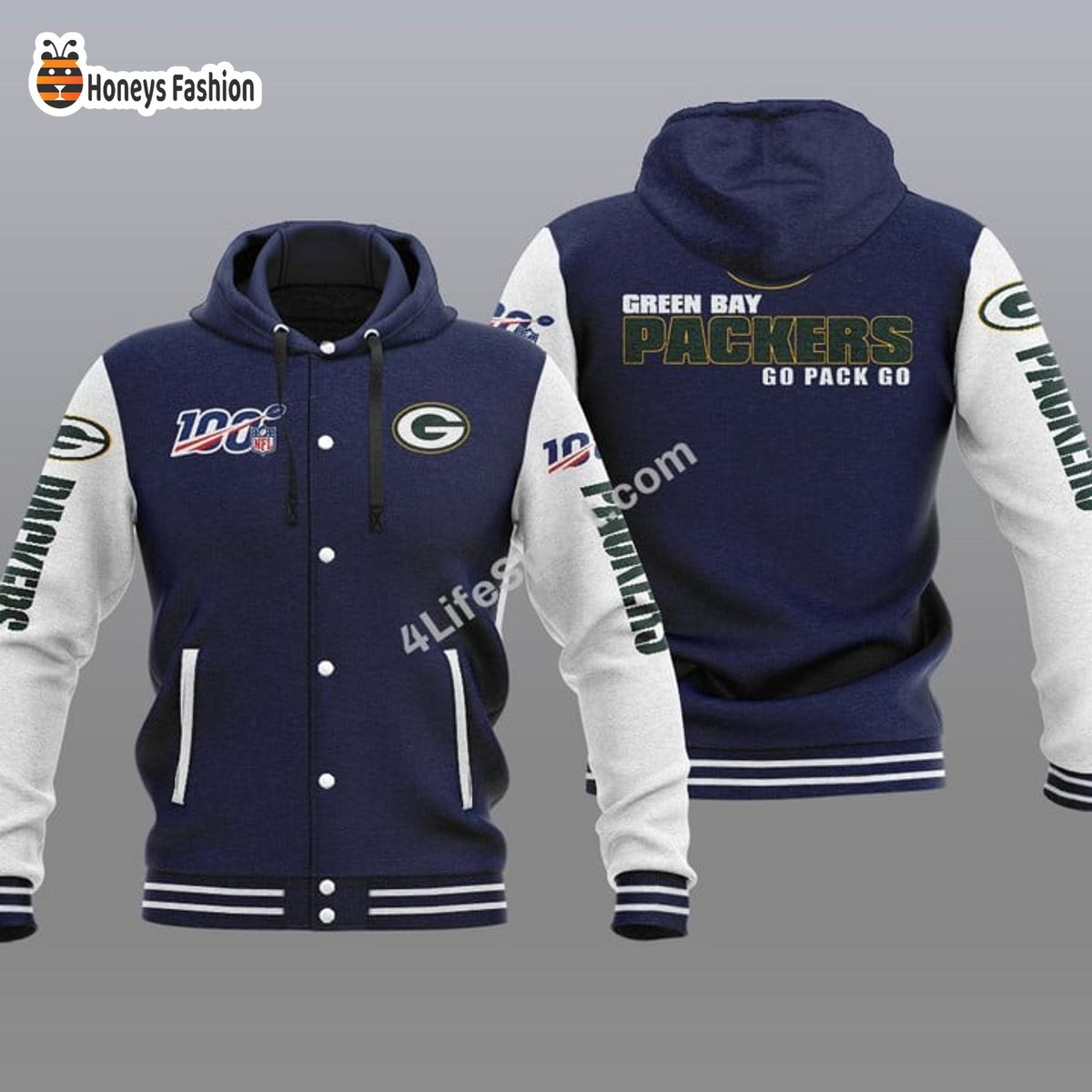 Green Bay Packers 100th Anniversary Season Hooded Varsity Jacket