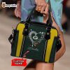 Green Bay Packers NFL Custom Name Leather Handbag Tote bag