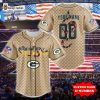 Green Bay Packers NFL Gucci Custom Name And Number Baseball Jersey