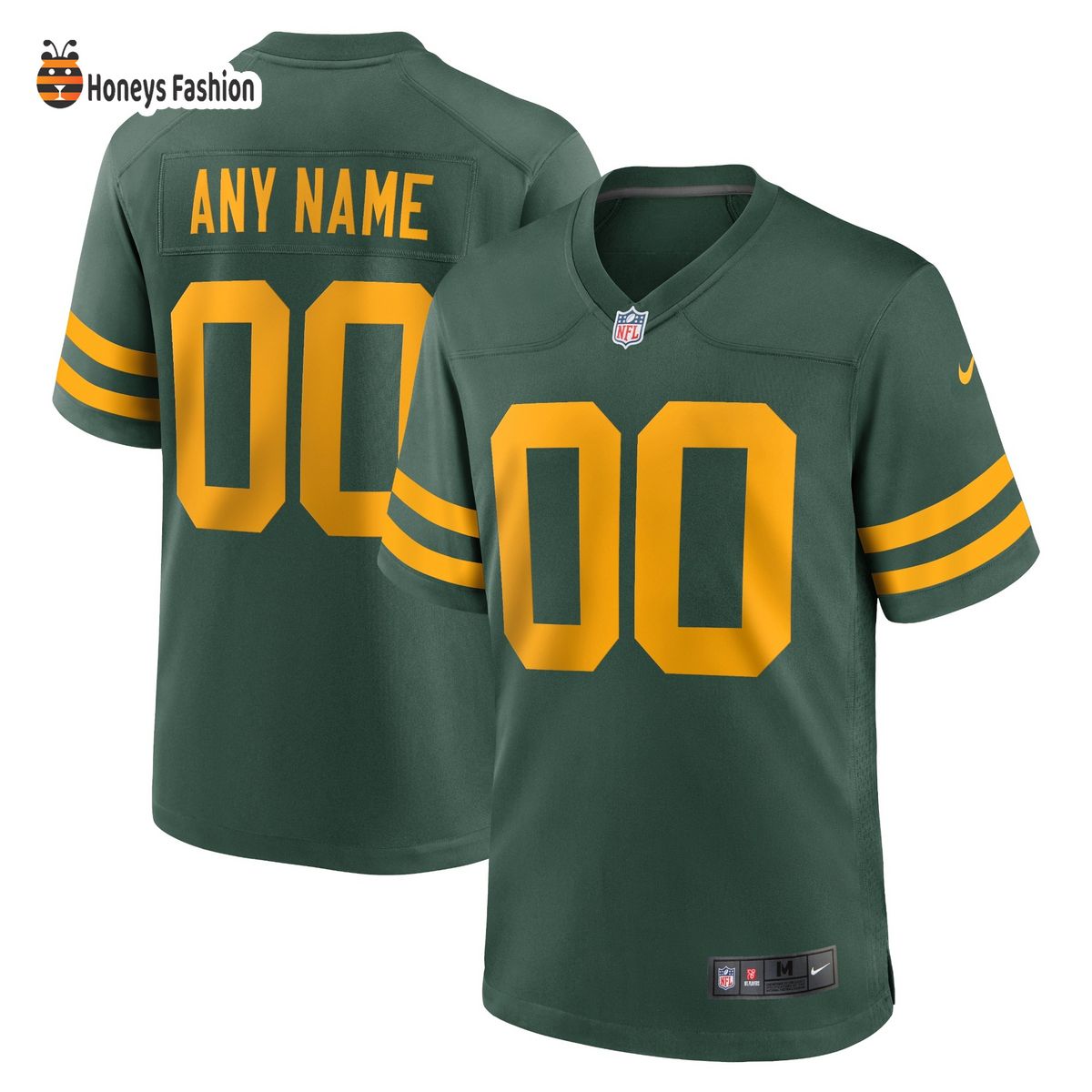 Green Bay Packers Nike Alternate Custom Green Jersey