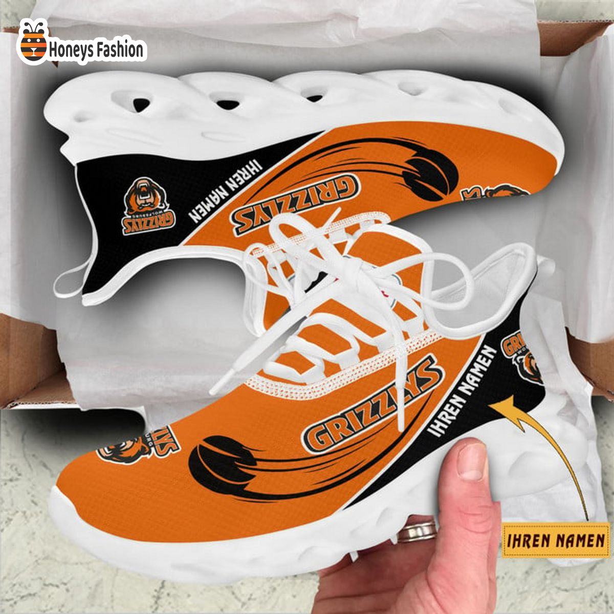 Grizzlys Wolfsburg DEL Ihren Namen Sneaker Schuhe