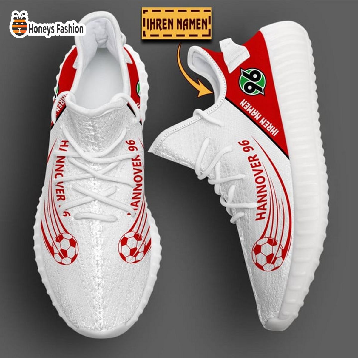 Hannover 96 personalisiert yeezy sneaker
