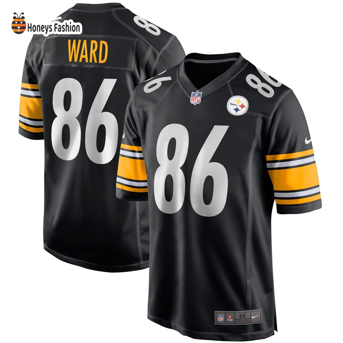 Hines Ward Pittsburgh Steelers Nike Game Retired Player Black Jersey