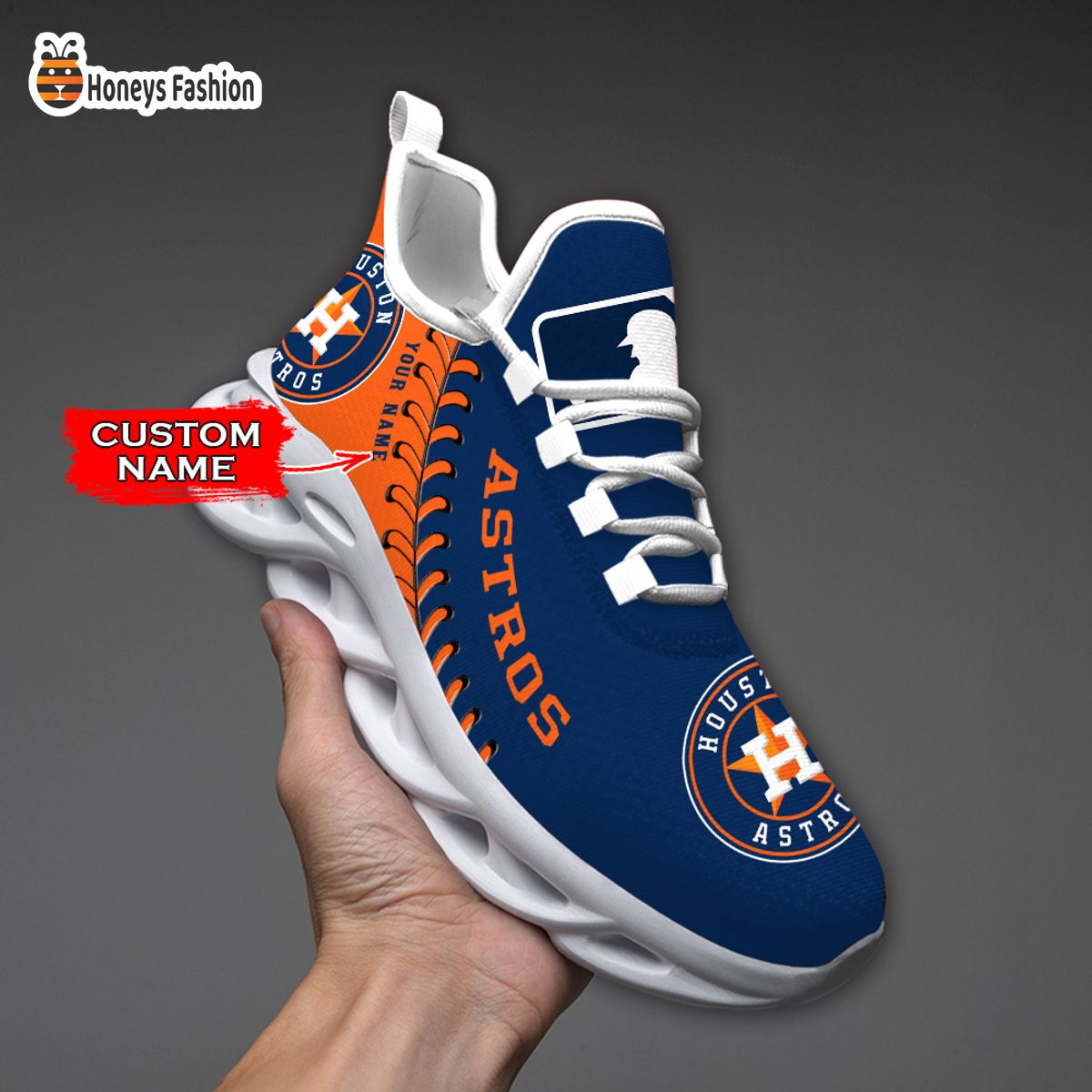 Houston Astros MLB Custom Name Max Soul Sneaker