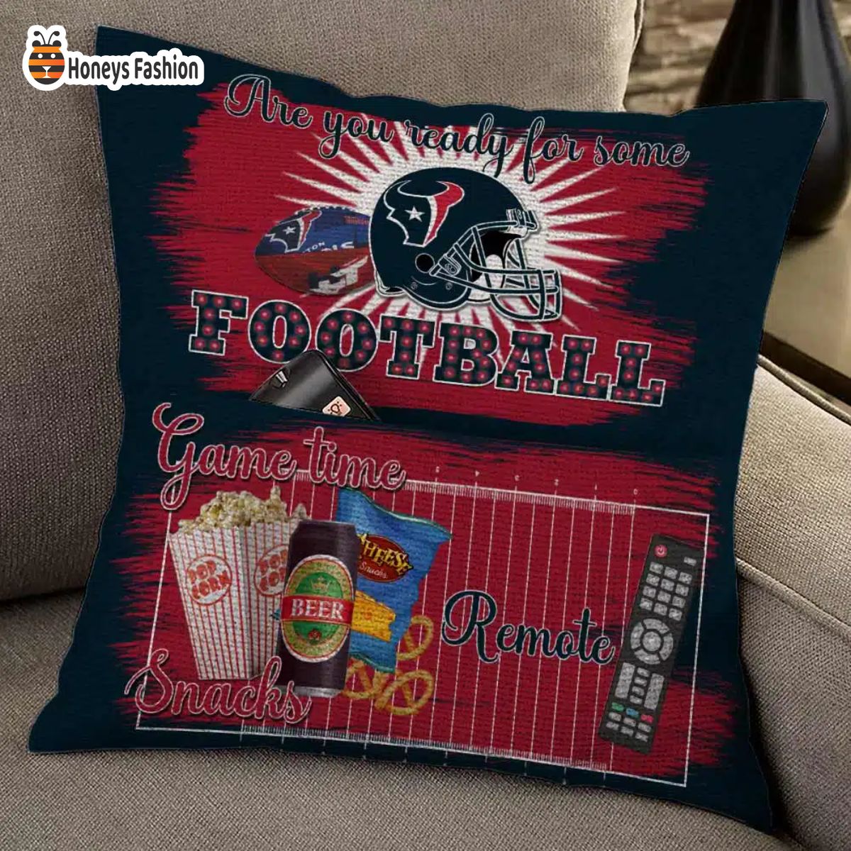 Houston Texans are you ready for some football pillow