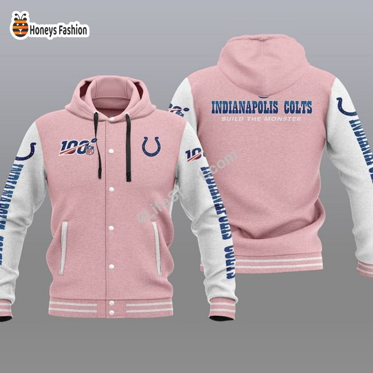 Indianapolis Colts 100th Anniversary Season Hooded Varsity Jacket