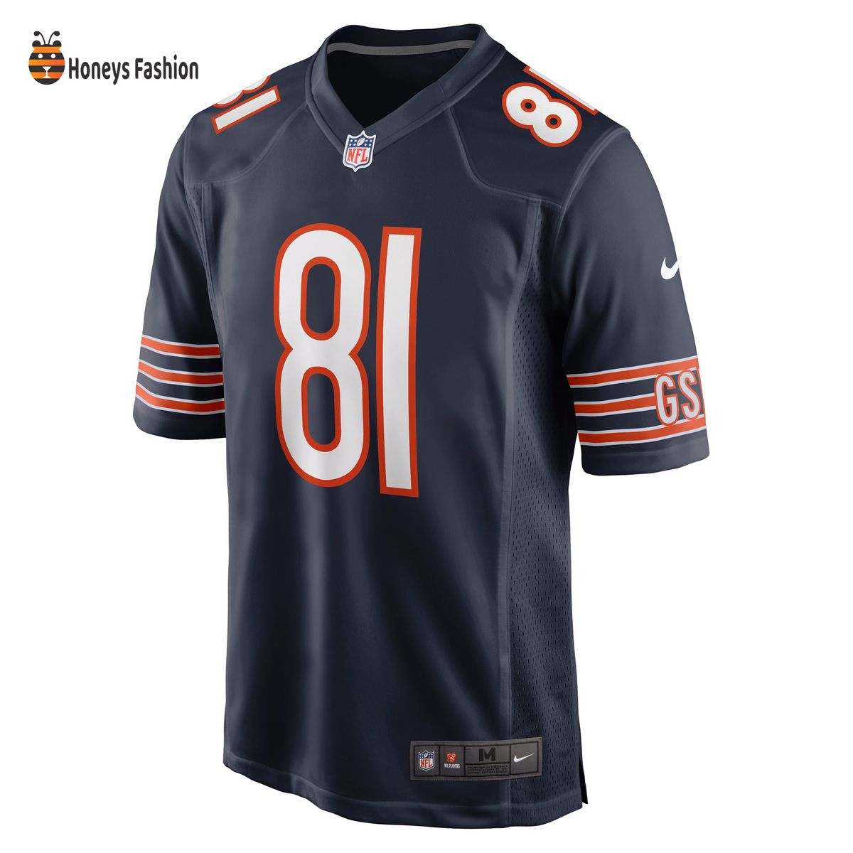 J.P. Holtz Chicago Bears Nike Game Navy Jersey