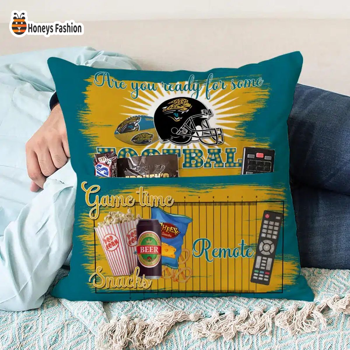 Jacksonville Jaguars are you ready for some football pillow