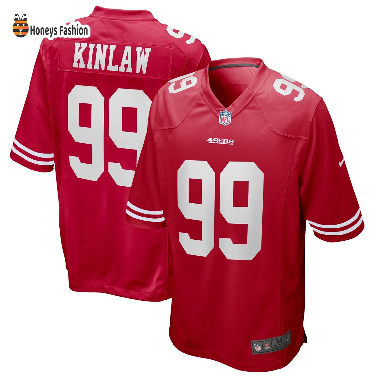 Javon Kinlaw San Francisco 49ers Nike Game Scarlet Jersey