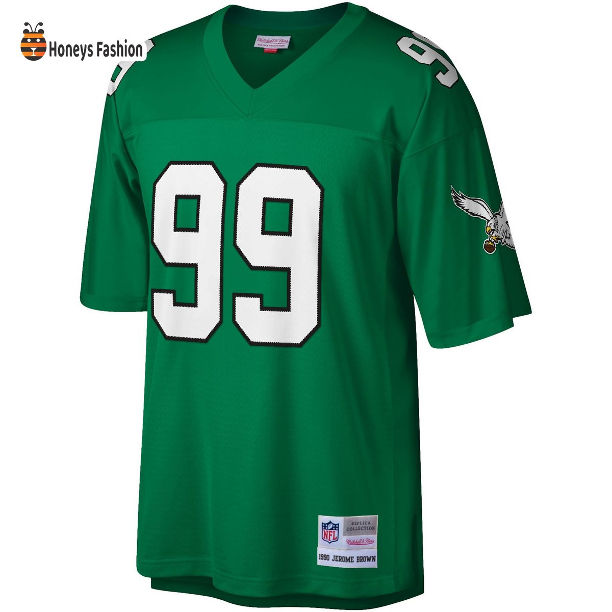 Jerome Brown Philadelphia Eagles Mitchell & Ness Legacy Kelly Green Jersey