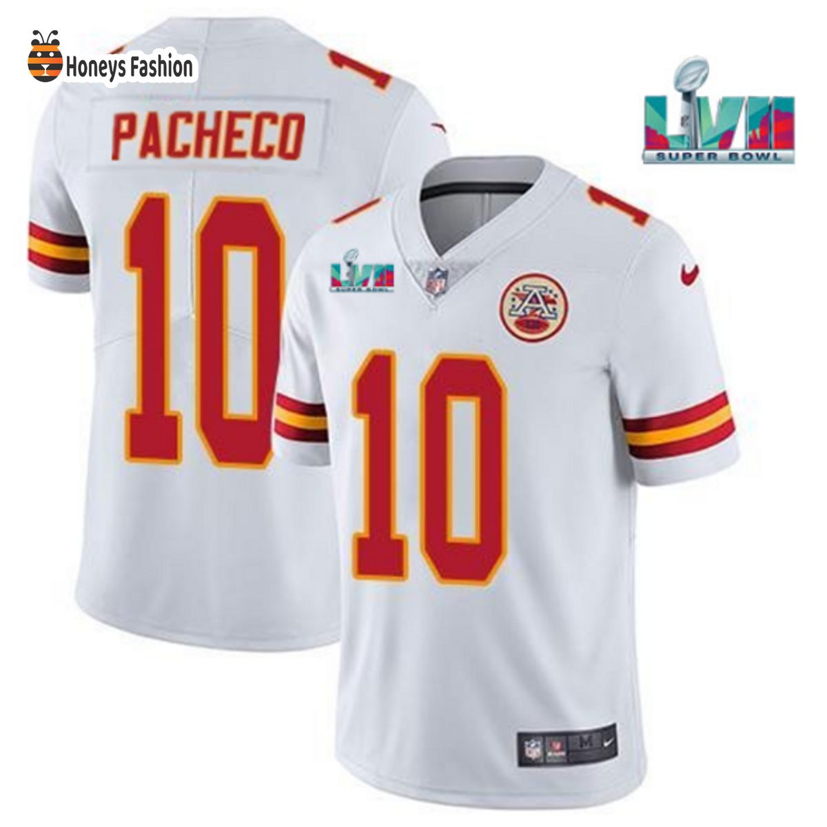 Kansas City Chiefs Isiah Pacheco White Super Bowl 2020 NFL Jersey