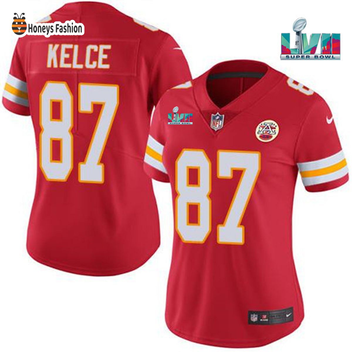 Kansas City Chiefs Travis Kelce Red Super Bowl 2020 NFL Jersey