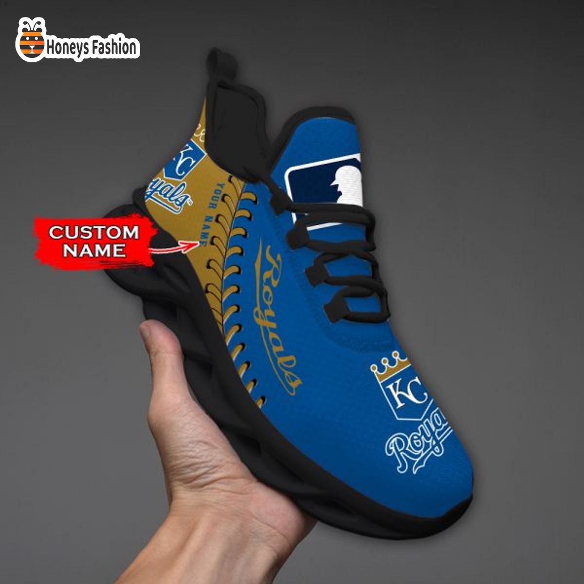 Kansas City Royals MLB Custom Name Max Soul Sneaker