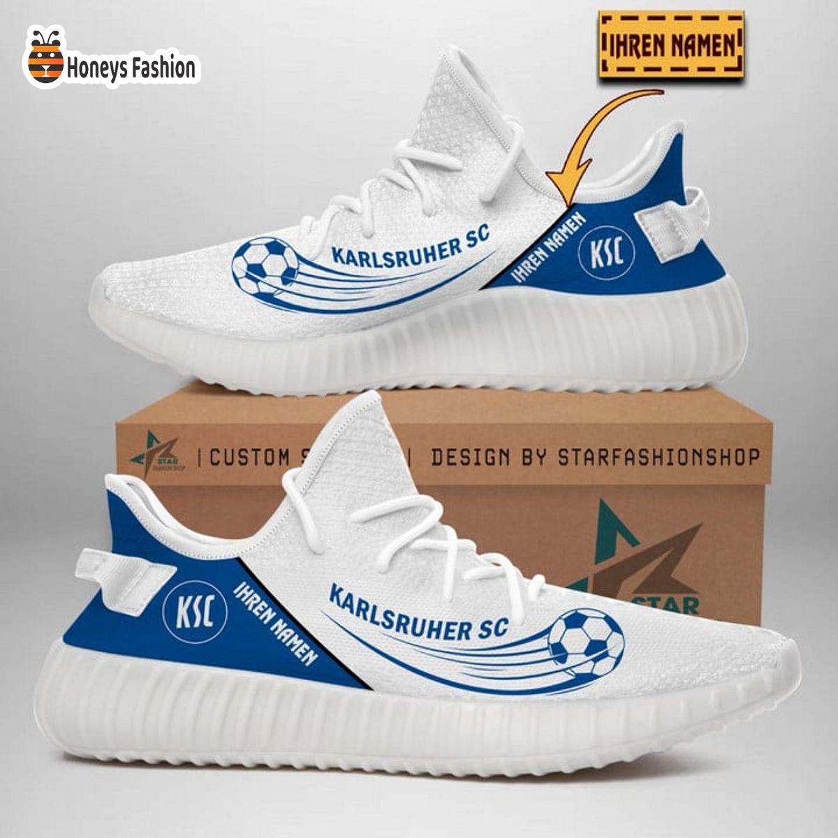Karlsruher SC personalisiert yeezy sneaker
