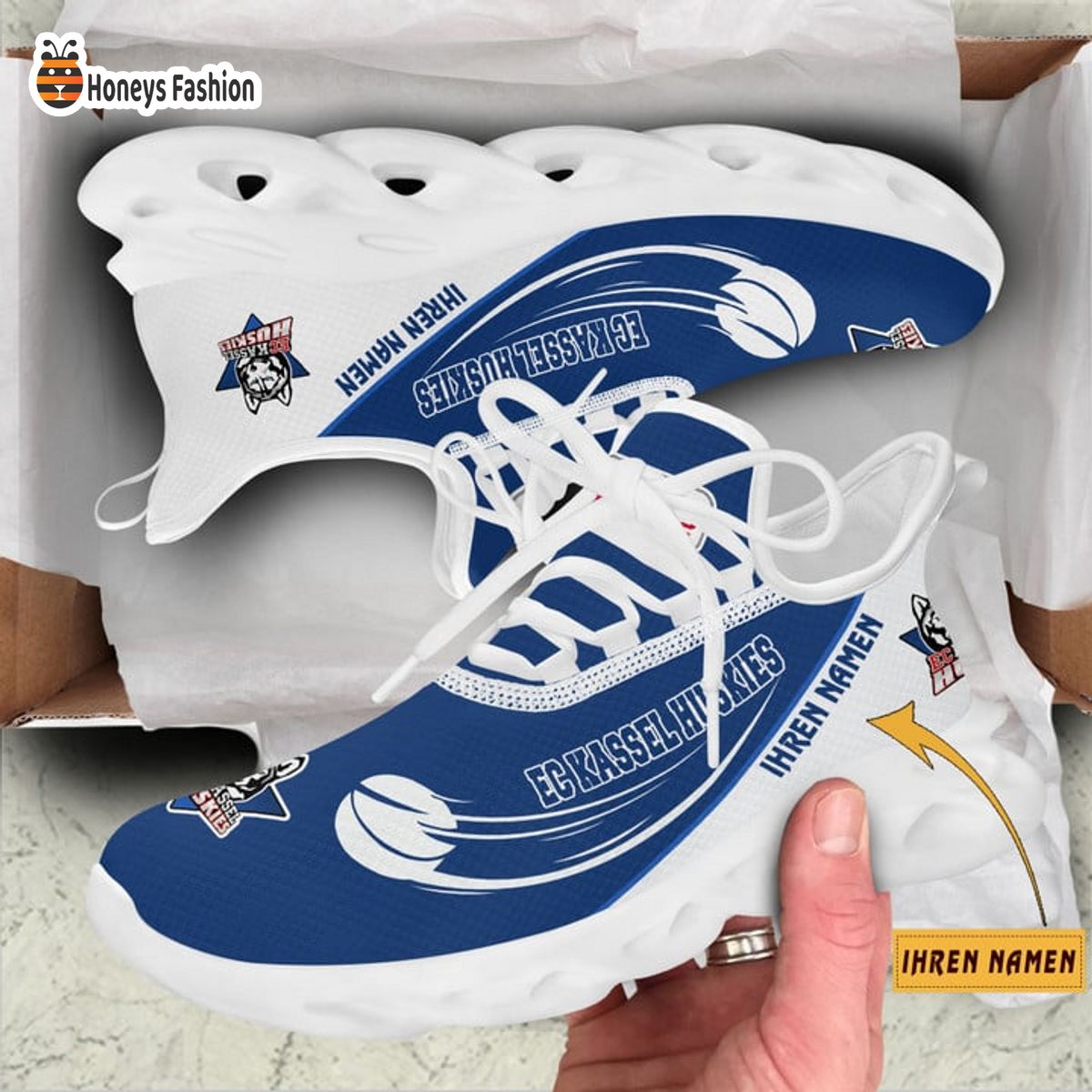 Kassel Huskies DEL Ihren Namen Sneaker Schuhe