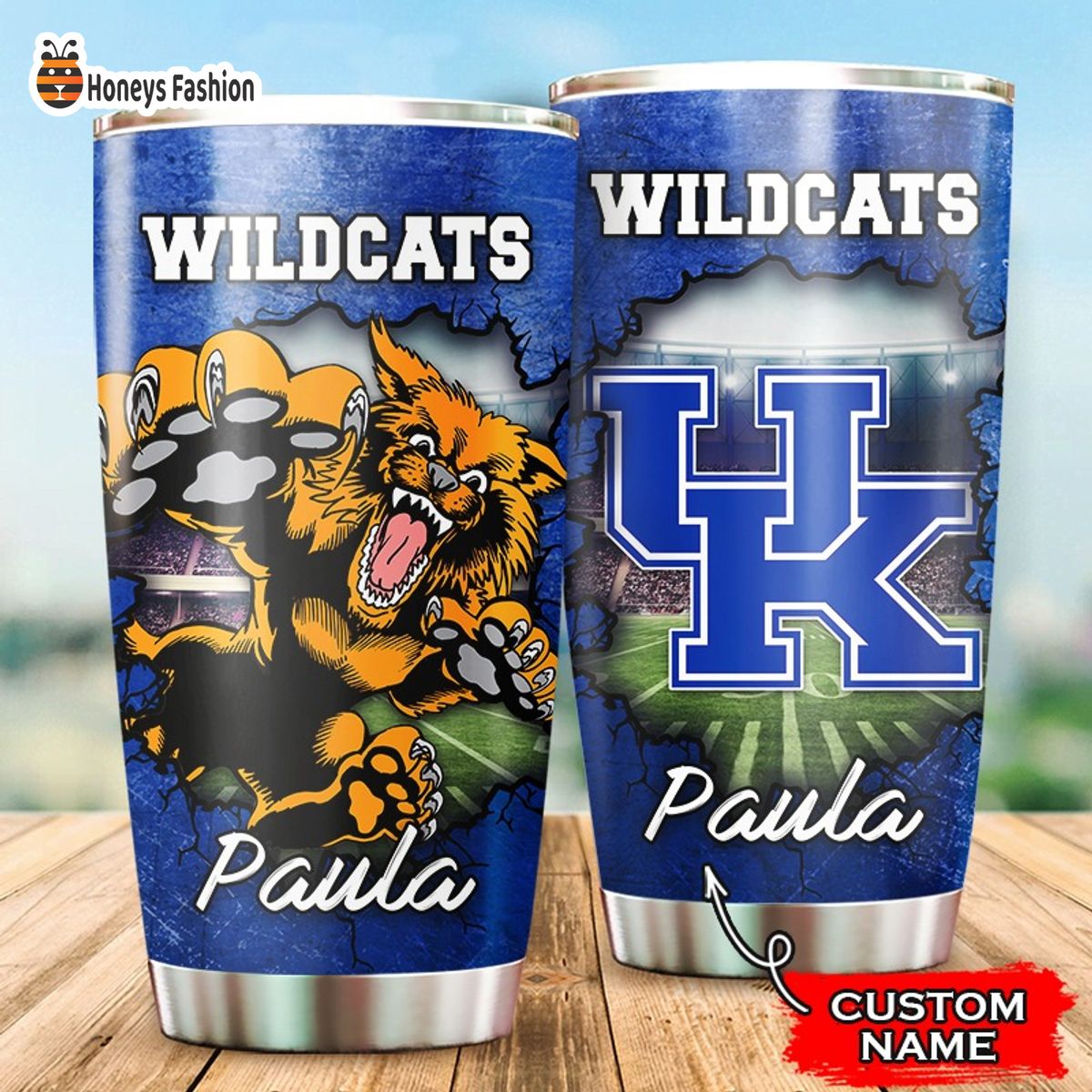 Kentucky Wildcats NCAA Custom Name Tumbler
