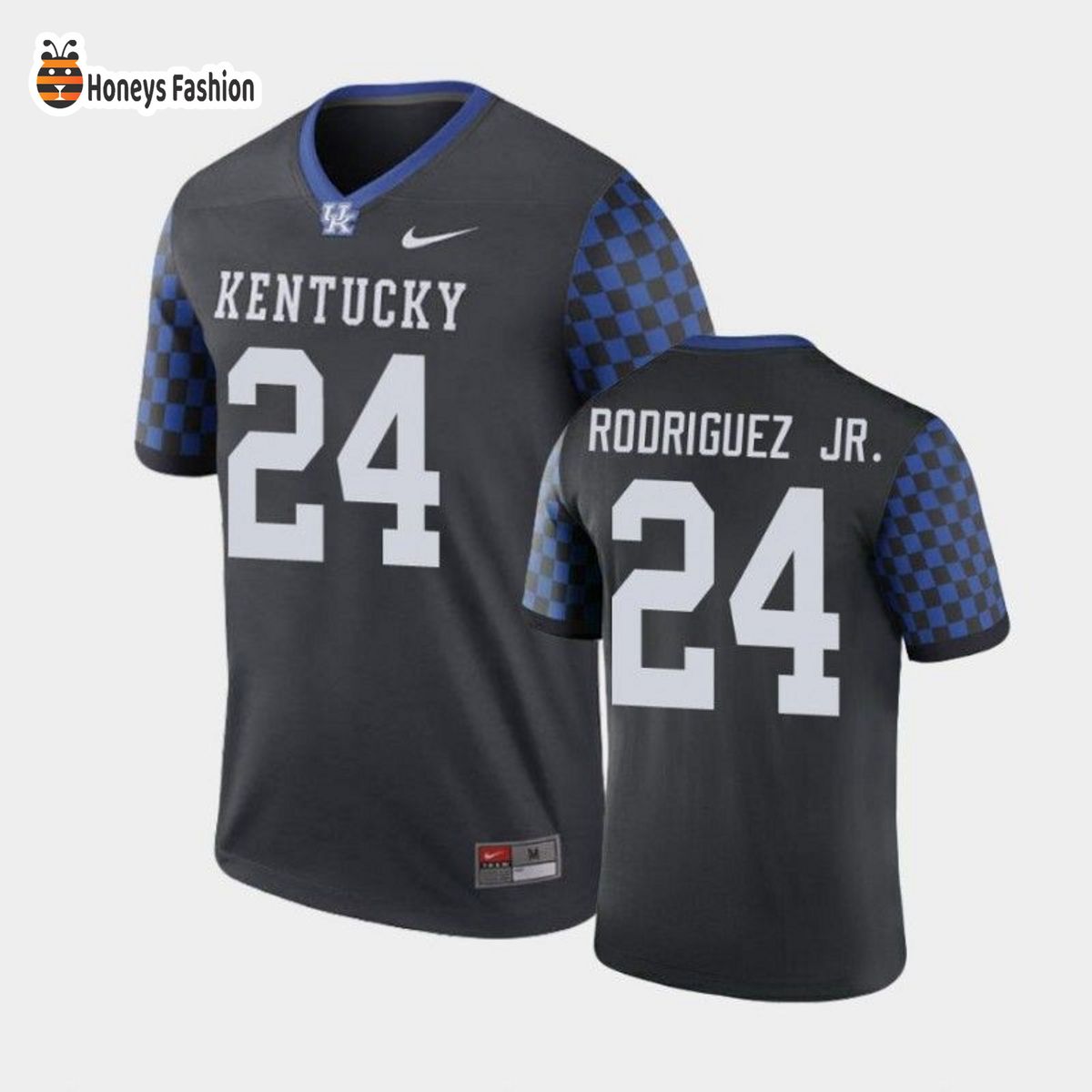Kentucky Wildcats Number 24 Chris Rodriguez Jr. Black Legend Football Performance Jersey