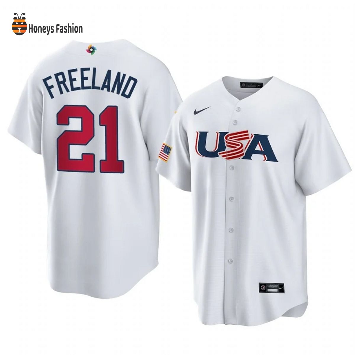 Kyle Freeland USA Baseball White 2023 World Baseball Jersey