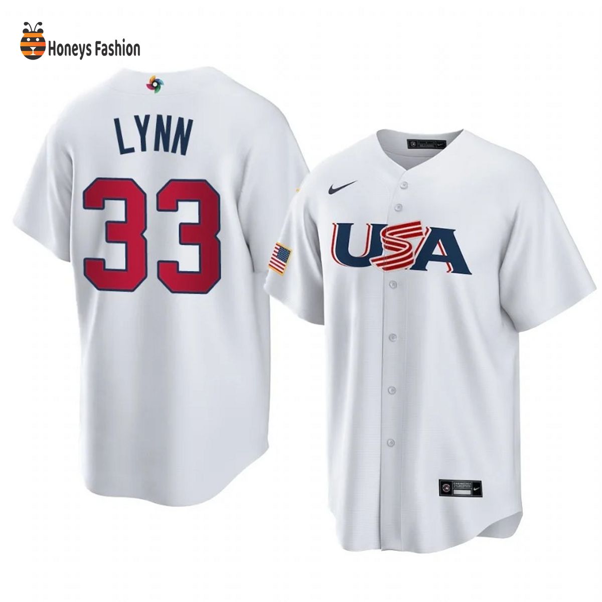 Lance Lynn Chicago White Sox White USA 2023 World Baseball Jersey