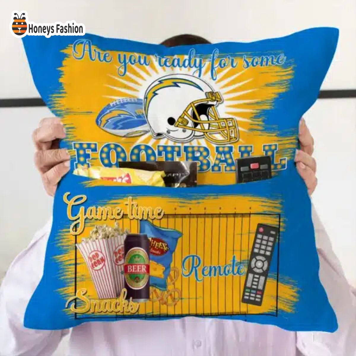 Los Angeles Chargers are you ready for some football pillow